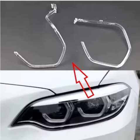 Fibra Ottica Policarbonato Sinistro DRL BMW Serie 2 F22 M2 Ricambio Faro Led Acrylic Tube Guide Strip Light
