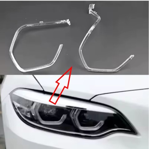Fibra Ottica Policarbonato Destro DRL BMW Serie 2 F22 M2 Ricambio Faro Led Acrylic Tube Guide Strip Light