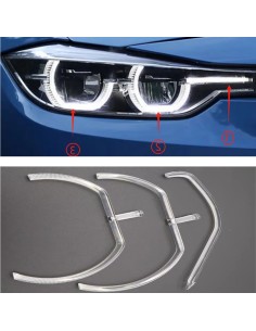Fibra Ottica Policarbonato Destro DRL BMW Serie 3 F35 FULL LED Ricambio Faro Led Acrylic Tube Guide Strip Light