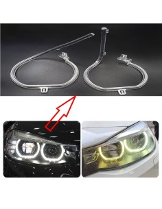 Fibra Ottica Policarbonato Destro DRL BMW Serie 3 F34 Ricambio Faro Led Acrylic Tube Guide Strip Light