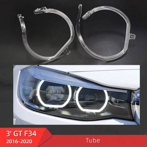 Fibra Ottica Policarbonato Destro DRL BMW Serie 3 F34 Ricambio Faro Led Acrylic Tube Guide Strip Light