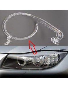 Fibra Ottica Policarbonato Sinistro DRL BMW Serie 3 E90 Ricambio Faro Led Acrylic Tube Guide Strip Light