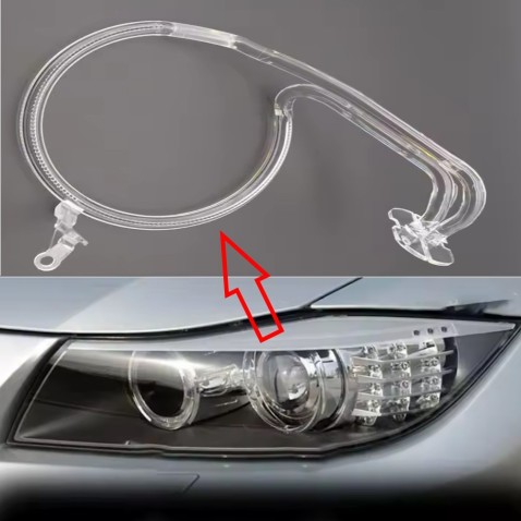 Fibra Ottica Policarbonato Sinistro DRL BMW Serie 3 E90 Ricambio Faro Led Acrylic Tube Guide Strip Light