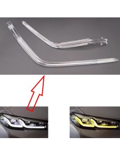 Fibra Ottica Policarbonato Destro DRL BMW Serie 5 G30 G38 Ricambio Faro Acrylic Tube Guide Strip Light