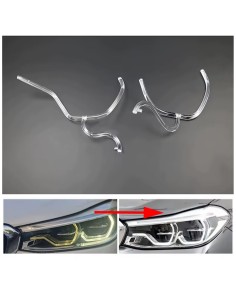 Fibra Ottica Policarbonato Sinistro DRL BMW Serie 6 GT G32 Ricambio Faro Led Acrylic Tube Guide Strip Light