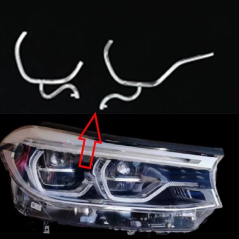 Fibra Ottica Policarbonato Destro DRL BMW Serie 6 GT G32 Ricambio Faro Led Acrylic Tube Guide Strip Light