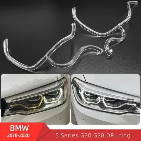 Fibra Ottica Policarbonato Destro DRL BMW Serie 6 GT G32 Ricambio Faro Led Acrylic Tube Guide Strip Light