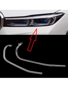 Fibra Ottica Policarbonato Sinistro DRL BMW Serie 7 G11 G12 Ricambio Faro Led Acrylic Tube Guide Strip Light
