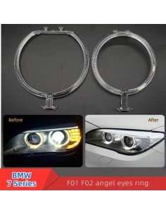 Fibra Ottica Policarbonato Sinistro DRL BMW Serie 7 F02 Ricambio Faro Led Acrylic Tube Guide Strip Light 2