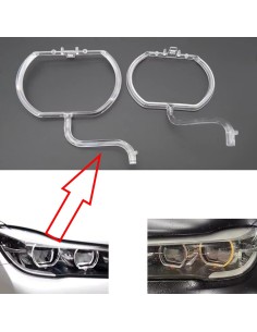 Fibra Ottica Policarbonato Destro DRL BMW Serie 7 G11 G12 LOW Ricambio Faro Led Acrylic Tube Guide Strip Light