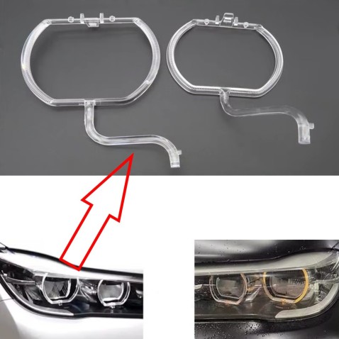 Fibra Ottica Policarbonato Destro DRL BMW Serie 7 G11 G12 LOW Ricambio Faro Led Acrylic Tube Guide Strip Light