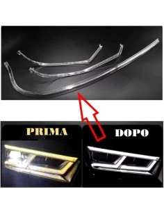 Acrylic Tube Light Guide Strip Light DRL Destro Audi Q5 FYB Ricambio Faro Fibra Ottica