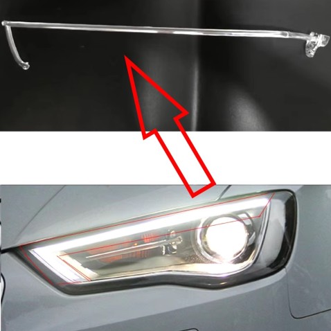 Acrylic Tube Light Guide Strip Light DRL Sinistro Audi A3 8V Ricambio Faro Fibra Ottica