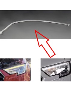 Acrylic Tube Light Guide Strip Light DRL Sinistro Audi A3 8V Restyling Ricambio Faro Valeo Fibra Ottica Policarbonato