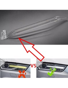 Acrylic Tube Light Guide Strip Light DRL Destro Audi Q3 Ricambio Faro Led Fibra Ottica Policarbonato