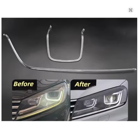 Fibra Ottica Policarbonato Sinistro DRL Volkswagen Touareg II 16-18 Ricambio Faro Led Acrylic Tube Guide Strip Light