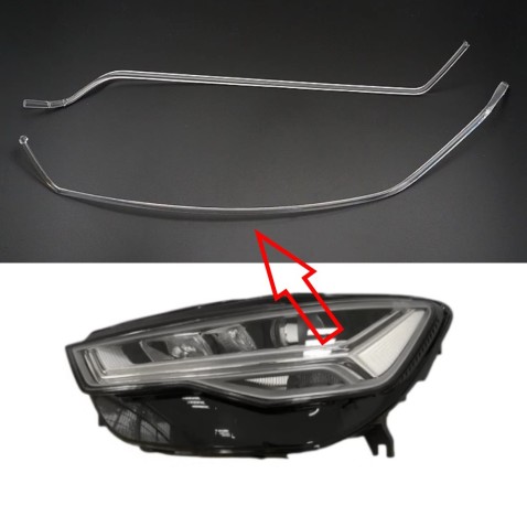Acrylic Tube Light Guide Strip Light DRL Sinistro Audi A6 PA C7.5 16-18 Ricambio Faro Fibra Ottica