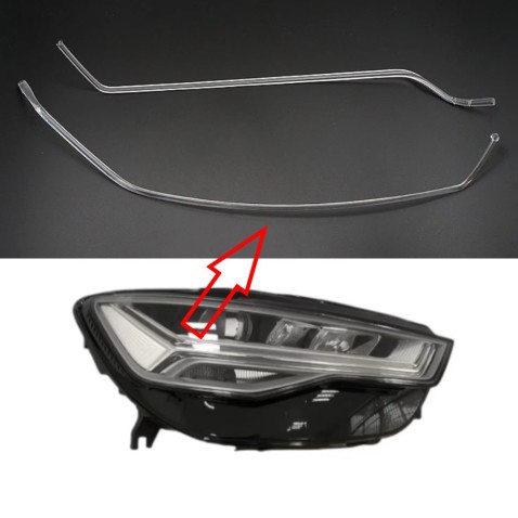 Acrylic Tube Light Guide Strip Light DRL Destro Audi A6 PA C7.5 16-18 Ricambio Faro Fibra Ottica