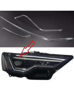 Acrylic Tube Light Guide Strip Light DRL Destro Audi A6 C8 19 in poi Ricambio Faro Fibra Ottica