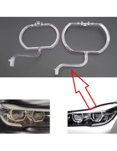 Fibra Ottica Policarbonato Sinistro DRL BMW Serie 7 G11 G12 LOW Ricambio Faro Led Acrylic Tube Guide Strip Light