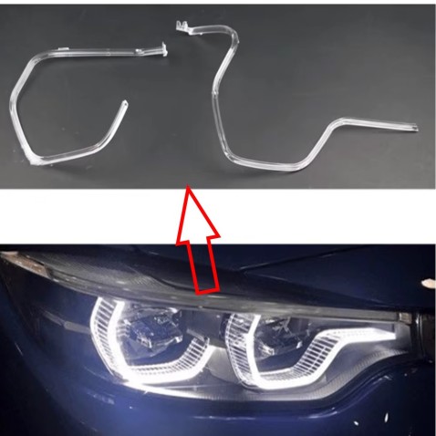 Fibra Ottica Policarbonato Destro DRL BMW Serie 4 F32 F36 F80 F83 F83 Ricambio Faro Led Acrylic Tube Guide Strip Light