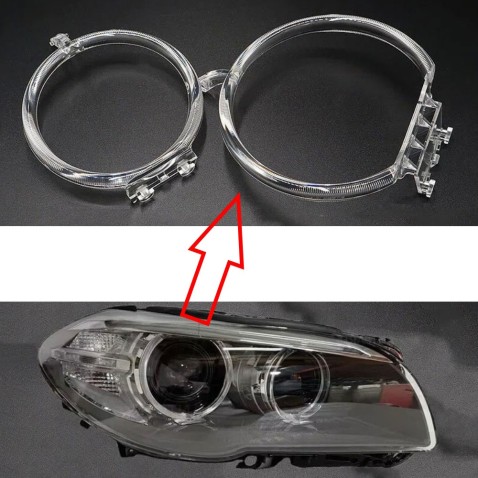 Fibra Ottica Policarbonato Destro DRL BMW Serie 5 F10 F18 Ricambio Faro Led Acrylic Tube Guide Strip Light