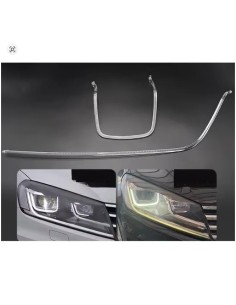 Fibra Ottica Policarbonato Destro DRL Volkswagen Touareg II 16-18 Ricambio Faro Led Acrylic Tube Guide Strip Light