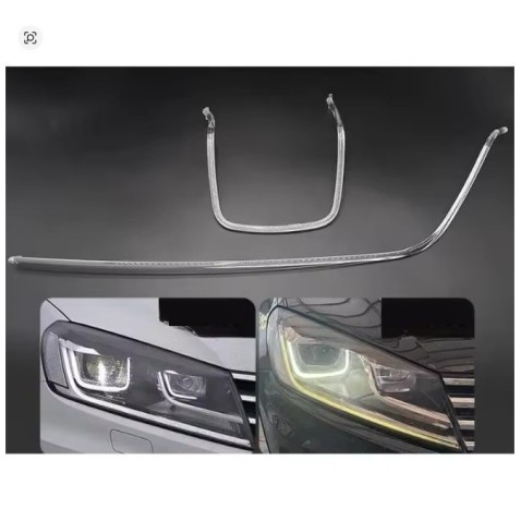 Fibra Ottica Policarbonato Destro DRL Volkswagen Touareg II 16-18 Ricambio Faro Led Acrylic Tube Guide Strip Light