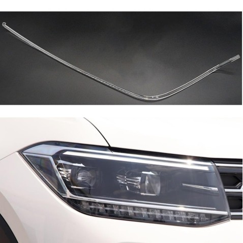 Fibra Ottica Policarbonato Destro DRL Volkswagen T-Cross Ricambio Faro Led Acrylic Tube Guide Strip Light