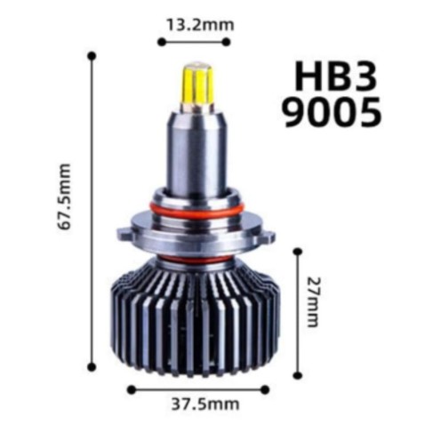 Lampade Led HB3 9005 360° Bianco Freddo 6000k Faro Lenticolare Faro Lenticolare
