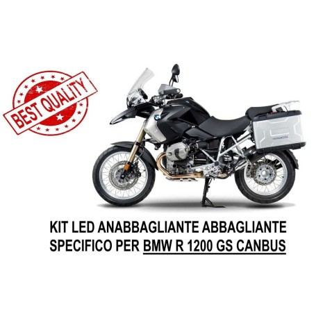 KIT Completo LED BMW R 1200 GS K25 CANBUS Serie TOP H7 Anabbagliante Abbagliante e Posizione Specifico