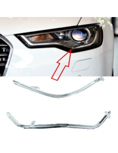 Acrylic Tube Light Guide Strip Light DRL Sinistro Audi A6 C7 13-15 Ricambio Faro Fibra Ottica