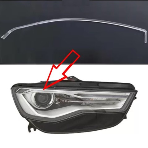 Acrylic Tube Light Guide Strip Light DRL Sinistro Audi A6 C7 PA 16-18 Ricambio Faro Fibra Ottica