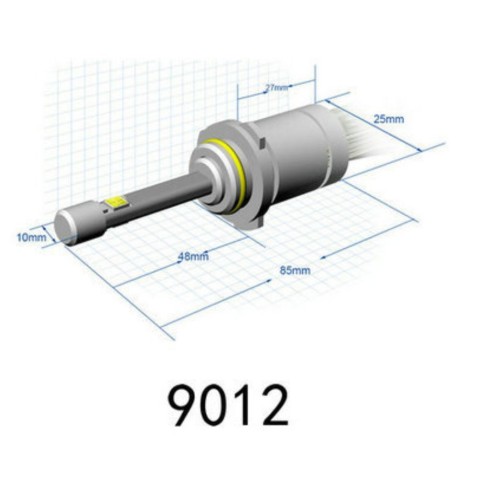 Lampade Led Hir2 9012 5500K Di Potenza Cree XHP-50 R3 9600 lm