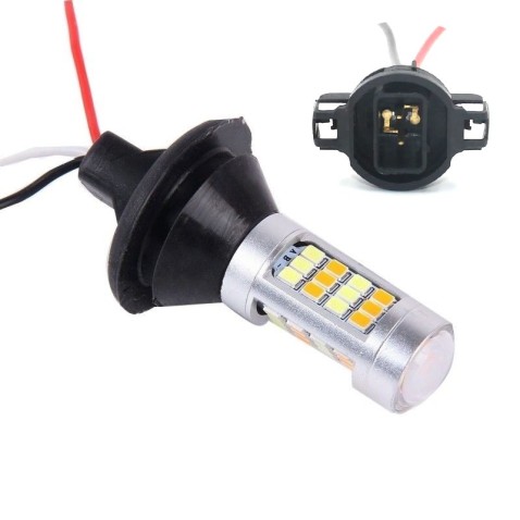 Lampade Indicatore Di Direzione + Drl Arancio Bianco Connettore PSY24W Switch Back