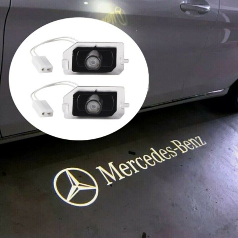 Proiettore Logo Sotto Specchietto Mercedes-Benz Classe CLS W219 Stemma Luce Benvenuto