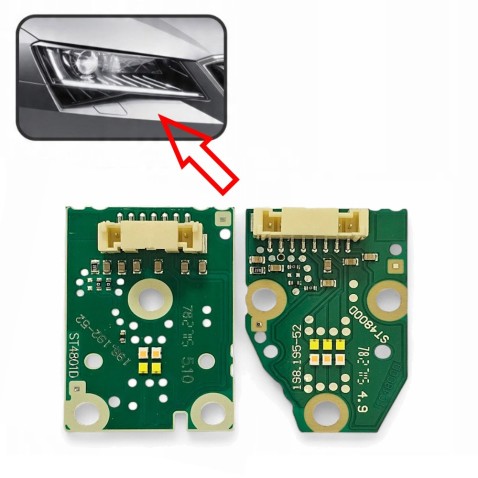 Modulo Led 198.192-52 e 198.195-52 Skoda Superb 198.010-52R Fari DRL Indicatore di Direzione Centralina Ricambio Destro