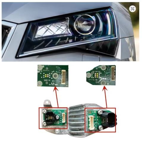 Modulo Led 198.192-51 e 198.195-51 Skoda Superb 198.010-51L Fari DRL Indicatore di Direzione Centralina Ricambio Sinistro