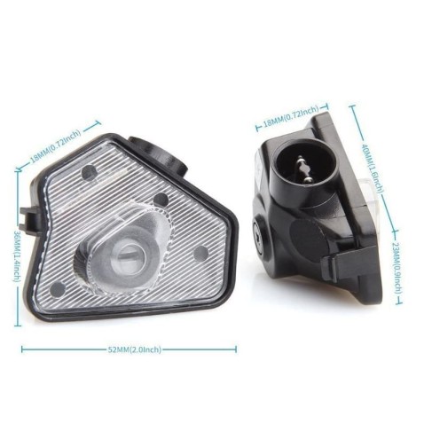 Proiettore Logo Stemma Sotto Specchietto Mercedes-Benz Classe CLS C219 C218 Luce Benvenuto