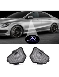 Proiettore Logo Sotto Specchietto Mercedes-Benz Classe CLS C219 C218 Luce Benvenuto 2