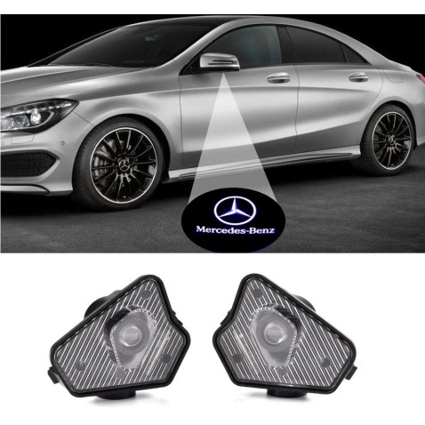 Proiettore Logo Sotto Specchietto Mercedes-Benz Classe CLS C219 C218 Luce Benvenuto
