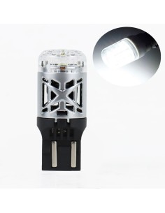 Lampada LED Posizione Diurna Retromarcia W21/5W T20 7443 Bianca 6000k CANBUS 2000 Lumen Sostituzione