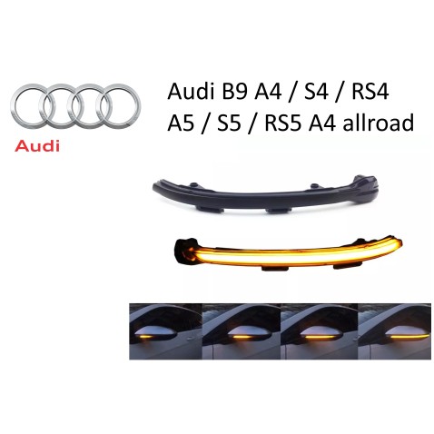 Freccia Sequenziale Specchietto Audi B9 A4 S4 Rs4 A5 S5 Rs5 A4 Allroad Mirror Light