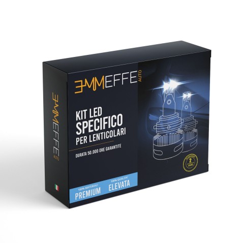 Kit Led H7 120W XXL COPPER 17000 Lumen 6500K Lenticolare e Parabola Altissima Potenza