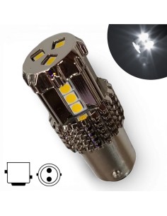 Lampada Led P21/5W 1157 Bay15d Led 3030 Bianco 6000k