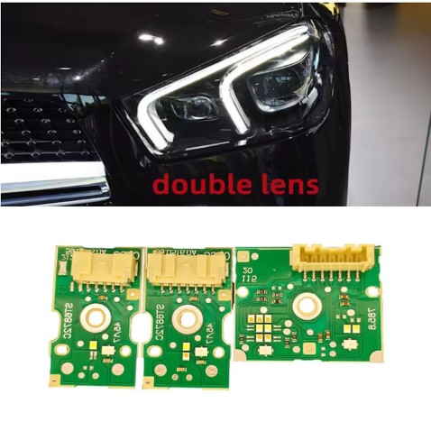 Modulo Led 7 PIN Faro Luci Mercedes W167 Indicatori di Direzione e DRL Sinistro Blu Welcome