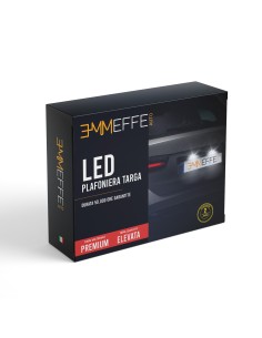 Plafoniera Led Targa Lexus TOYOTA CANBUS Kit 6000k Luce Bianca Placchetta Completa