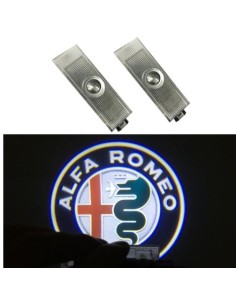 Proiettore LOGO LED ALFA ROMEO SOTTO PORTA SPECIFICO Benvenuto in Vetro 2