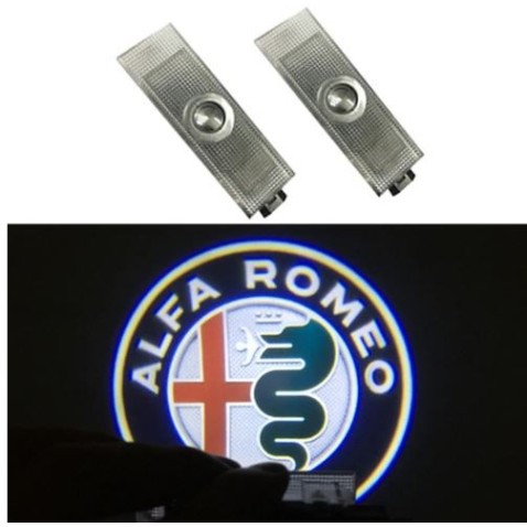Proiettore LOGO LED ALFA ROMEO SOTTO PORTA SPECIFICO Benvenuto in Vetro
