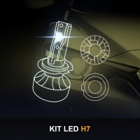 Kit Led H7 al Quarzo Quartz Guide light